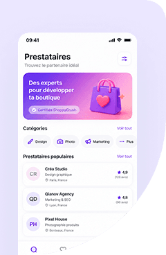 Aperçu portfolio prestataire