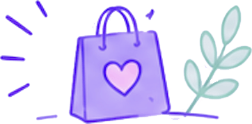 Sac shopping illustré ShoppyCrush